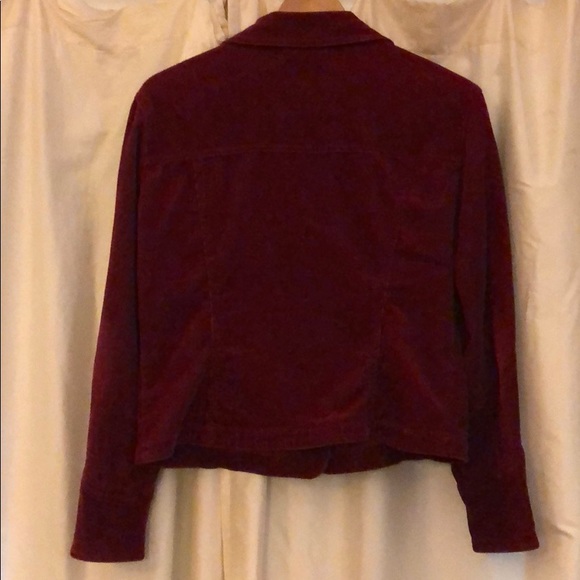 Vintage wine corduroy jacket with fabulously unique cuffs - Picture 8 of 9